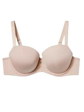 TORRID Demi Lift Ballet Back Bra in Rose Dust Color Size 44DD Underwire Push-Up